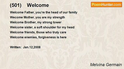 Melvina Germain - (501)    Welcome