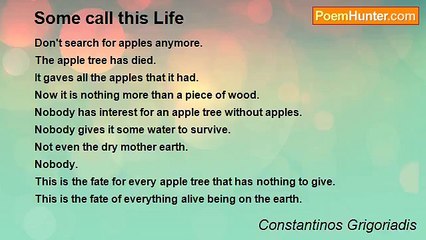 Constantinos Grigoriadis - Some call this Life