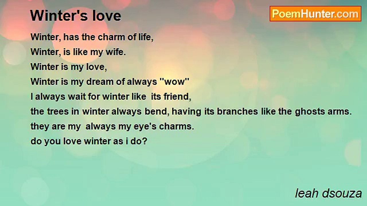 leah dsouza - Winter's love
