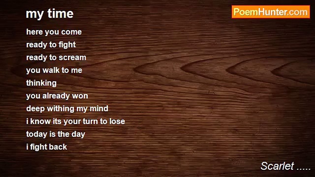 Scarlet ..... - my time