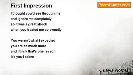 Layla Norman - First Impression
