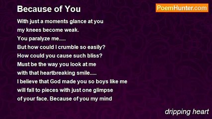 dripping heart - Because of You