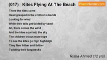 Risha Ahmed (12 yrs) - (017)   Kites Flying At The Beach