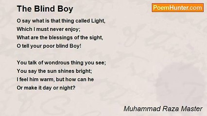 Muhammad Raza Master - The Blind Boy