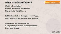 Jim Milks - What is a Grandfather?