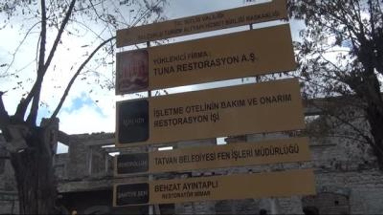 Tatvan'da Tarihi Otel, Turizme Kazandırılıyor