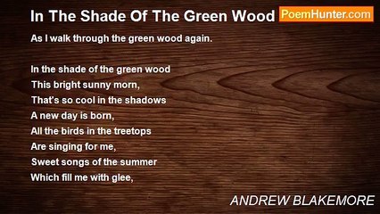 ANDREW BLAKEMORE - In The Shade Of The Green Wood