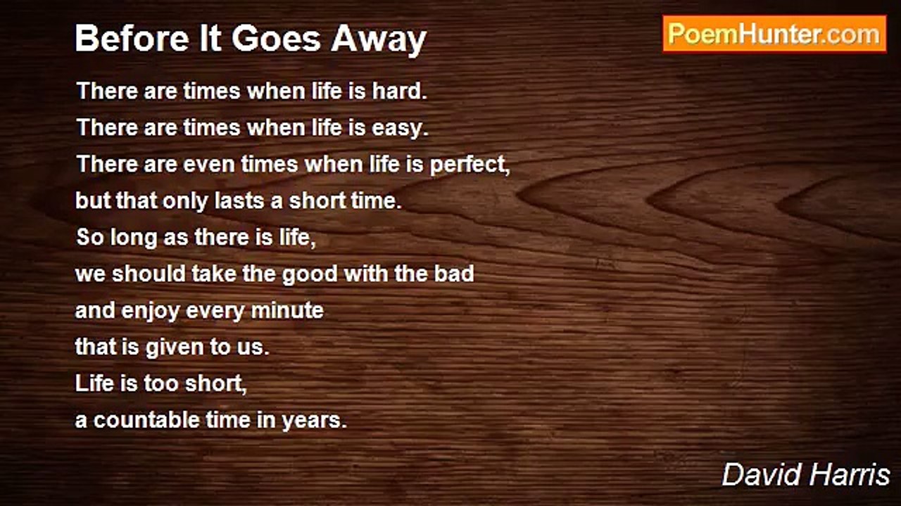 David Harris - Before It Goes Away