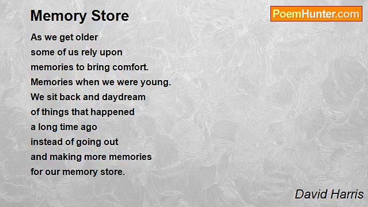 David Harris - Memory Store