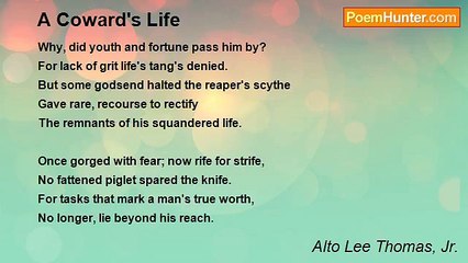 Alto Lee Thomas, Jr. - A Coward's Life