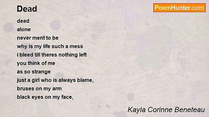 Kayla Corinne Beneteau - Dead