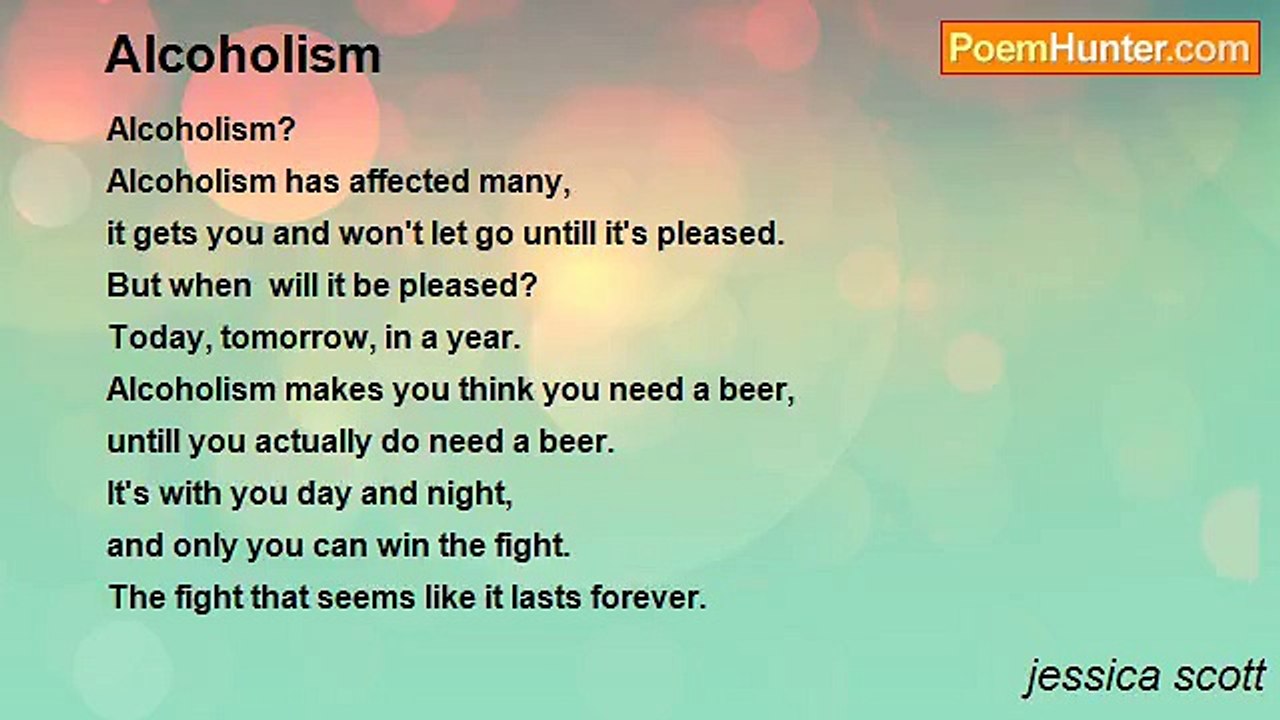 jessica scott - Alcoholism