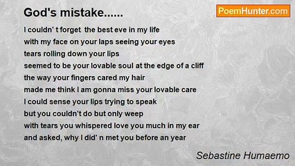 Sebastine Humaemo - God's mistake......