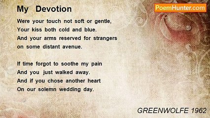 GREENWOLFE 1962 - My   Devotion