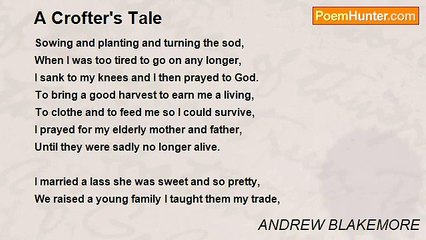 ANDREW BLAKEMORE - A Crofter's Tale