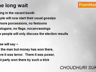 CHOUDHURI SUKUMAR - The long wait