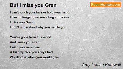 Amy Louise Kerswell - But I miss you Gran