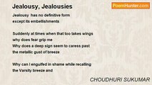 CHOUDHURI SUKUMAR - Jealousy, Jealousies