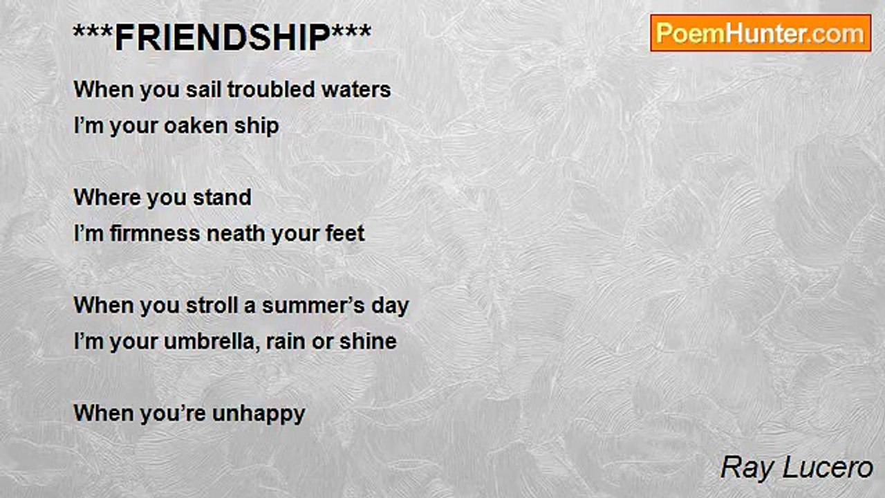 Ray Lucero - ***FRIENDSHIP***