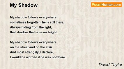 David Taylor - My Shadow