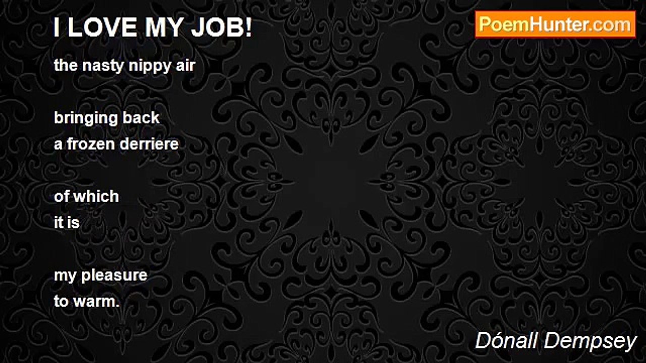 Dónall Dempsey - I LOVE MY JOB!