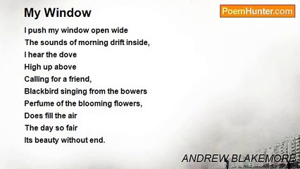 ANDREW BLAKEMORE - My Window