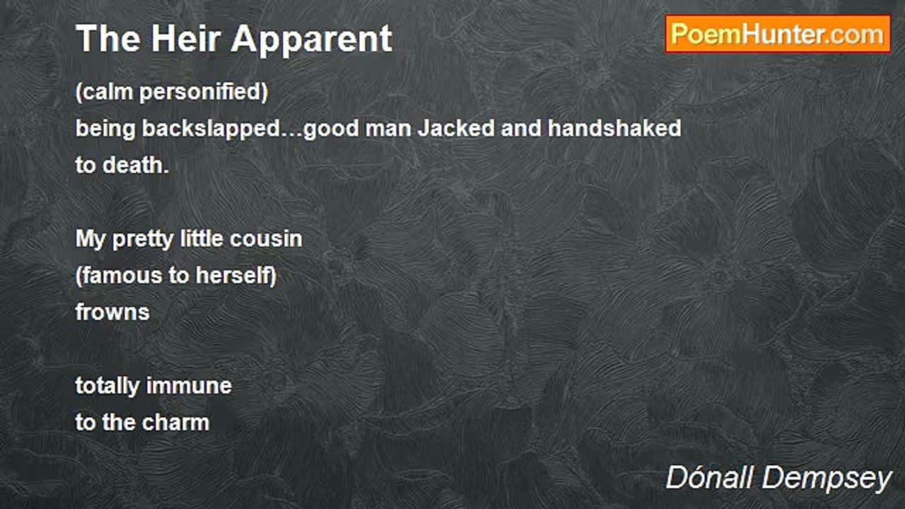 Dónall Dempsey - The Heir Apparent