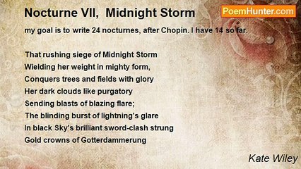 Kate Wiley - Nocturne VII,  Midnight Storm