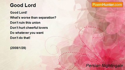 Persian Nightingale - Good Lord