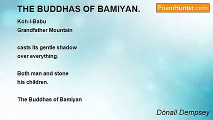 Dónall Dempsey - THE BUDDHAS OF BAMIYAN.