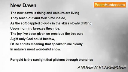 ANDREW BLAKEMORE - New Dawn