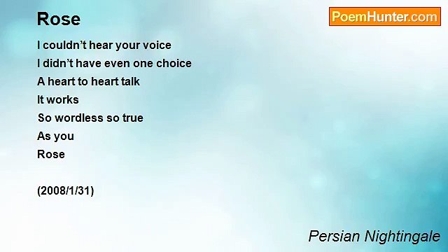 Persian Nightingale - Rose