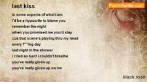 black rose - last kiss
