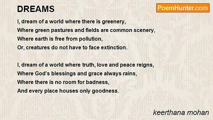 keerthana mohan - DREAMS