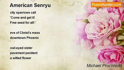 Michael Pruchnicki - American Senryu