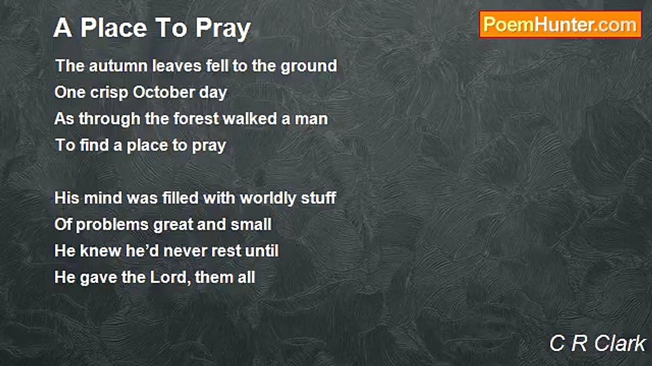 C R Clark - A Place To Pray