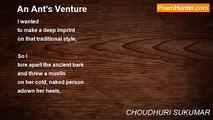 CHOUDHURI SUKUMAR - An Ant's Venture