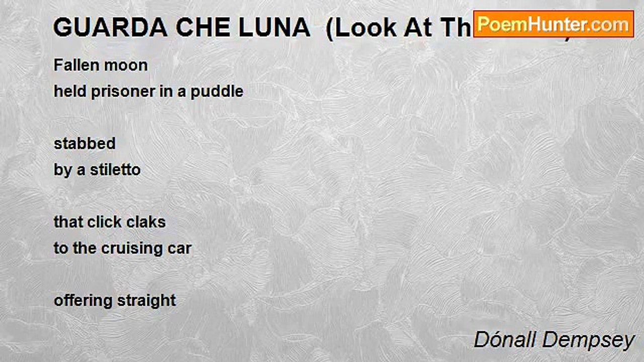 Dónall Dempsey - GUARDA CHE LUNA  (Look At The...