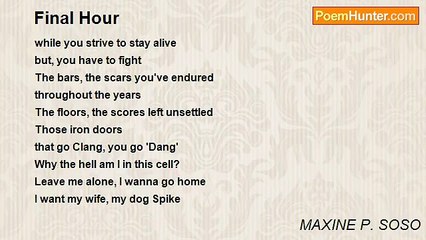 MAXINE P. SOSO - Final Hour