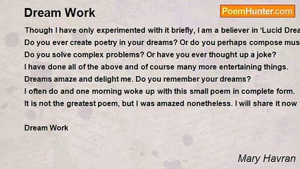 Mary Havran - Dream Work