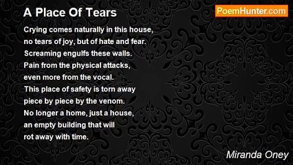 Miranda Oney - A Place Of Tears