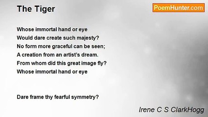 Irene C S ClarkHogg - The Tiger