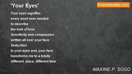 MAXINE P. SOSO - 'Your Eyes'