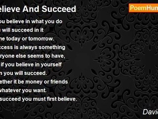 David Harris - Believe And Succeed