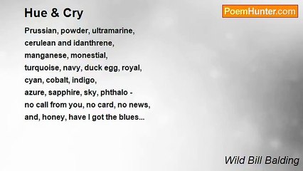 Wild Bill Balding - Hue & Cry