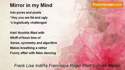 Frank Lisa IndiRa Francesca Roger Platt Cornish Martin - Mirror in my Mind