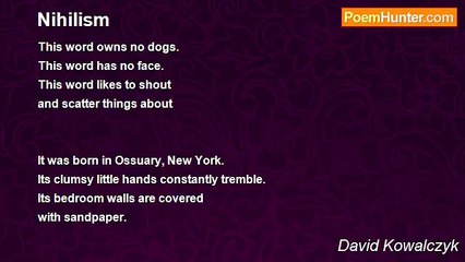 David Kowalczyk - Nihilism