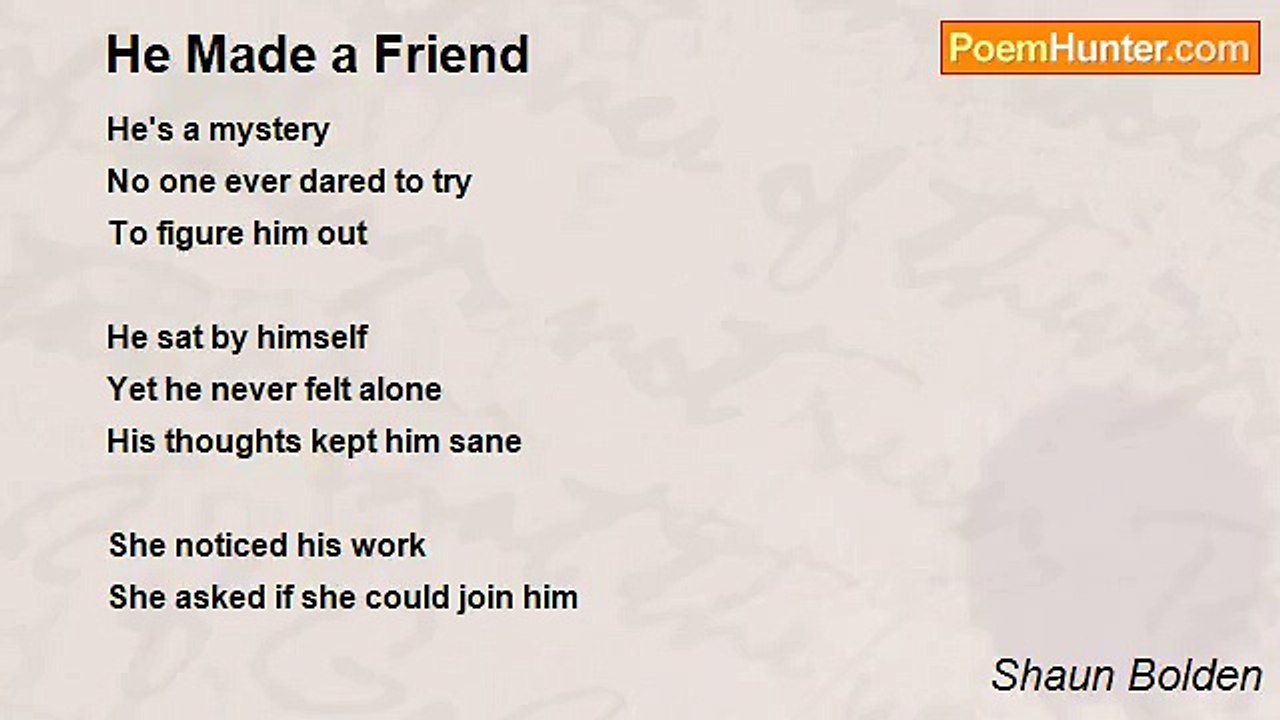 Shaun Bolden - He Made a Friend