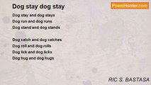 RIC S. BASTASA - Dog stay dog stay