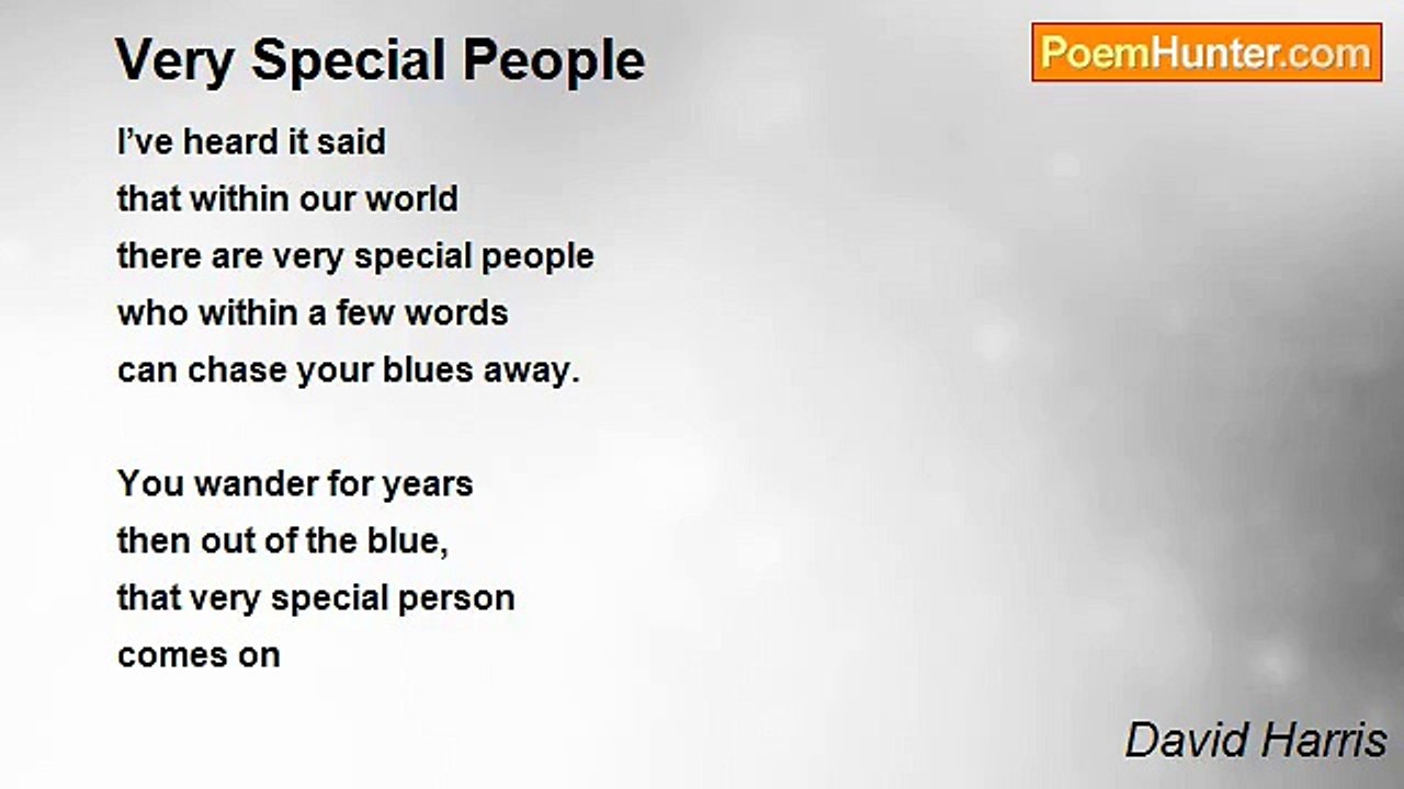 David Harris - Very Special People